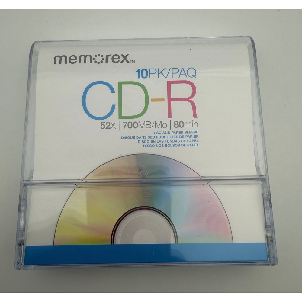 Memorex 9 Pack CD-R 52x 700MB 80min Recordable Discs with Sleeves V040